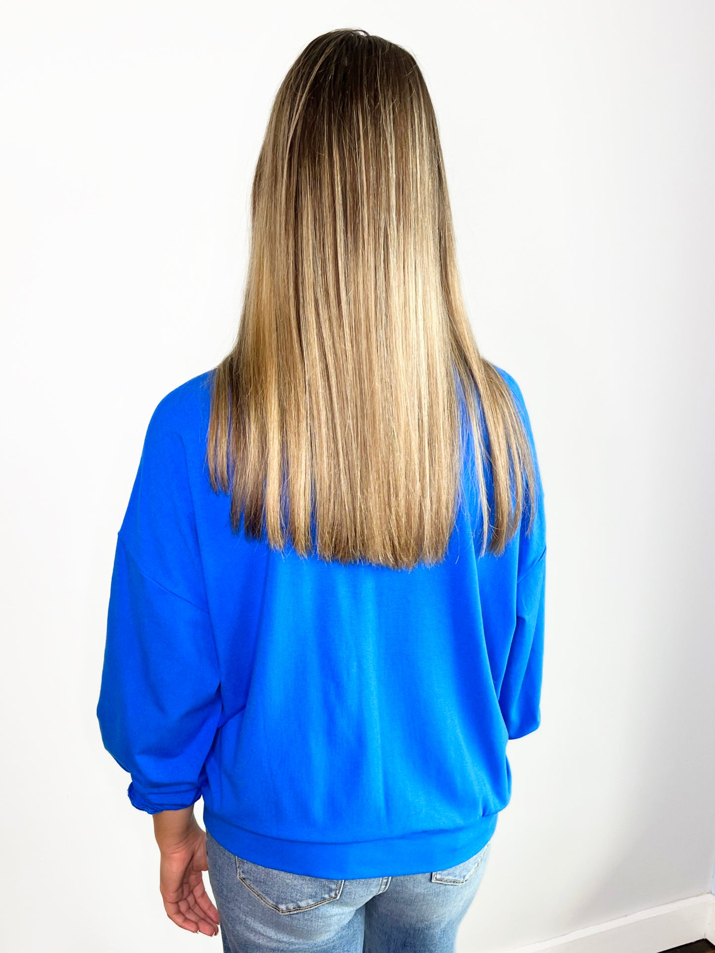 KY Chenille Patch Oversized Top