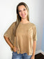 Misti Washed Oversized Boxy Tee | Brown