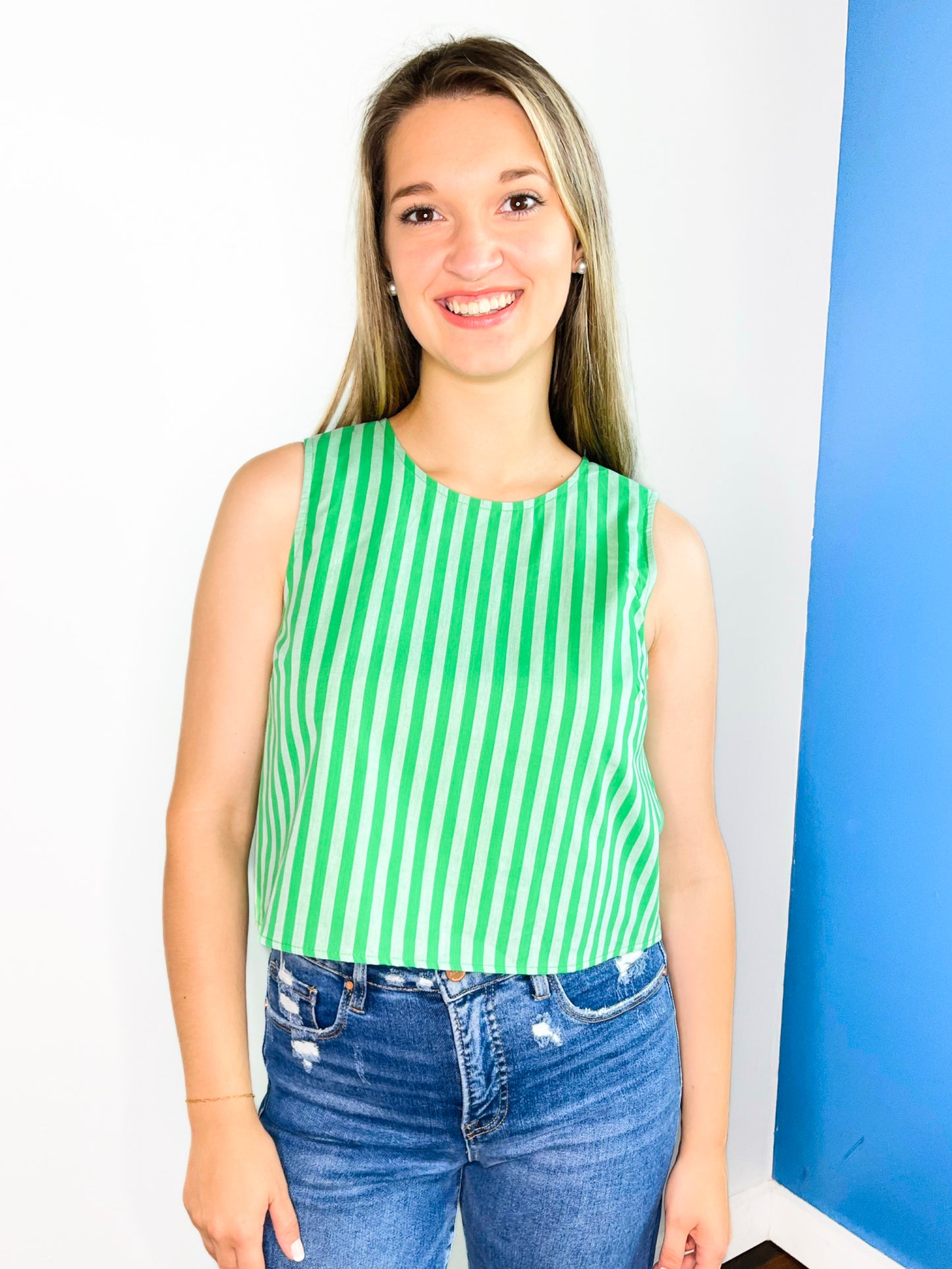 Barrett Striped Sleeveless Top