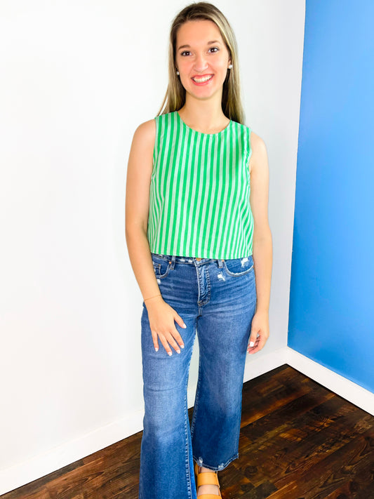 Barrett Striped Sleeveless Top