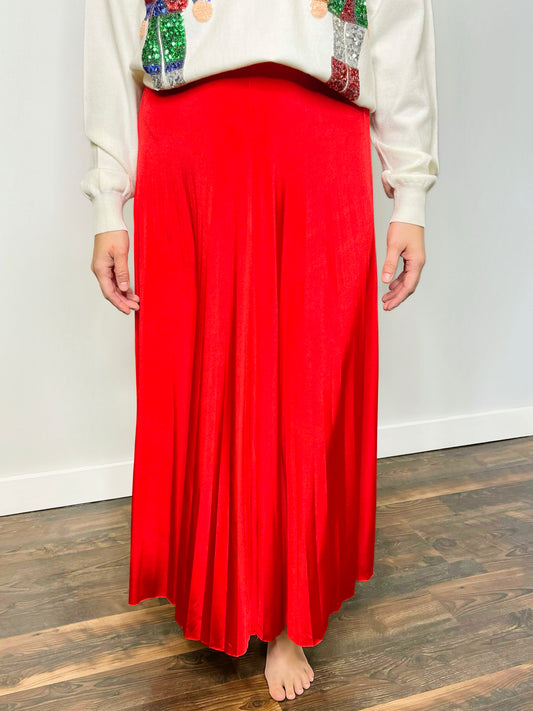 Luna Pleated Maxi Skirt