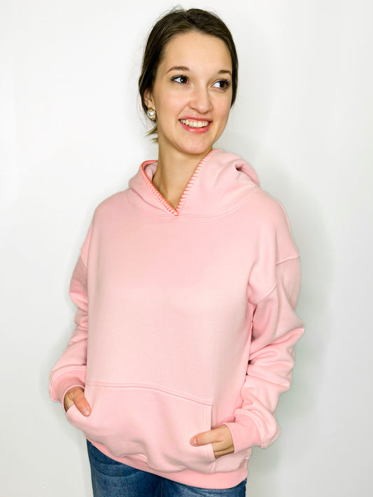 Jolie Hoodie w/ Blanket Stitch Detail
