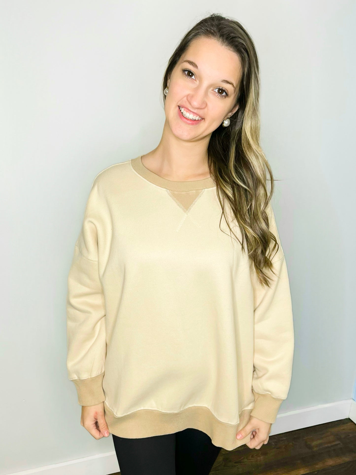 Zena Oversized Washed Sweatshirt