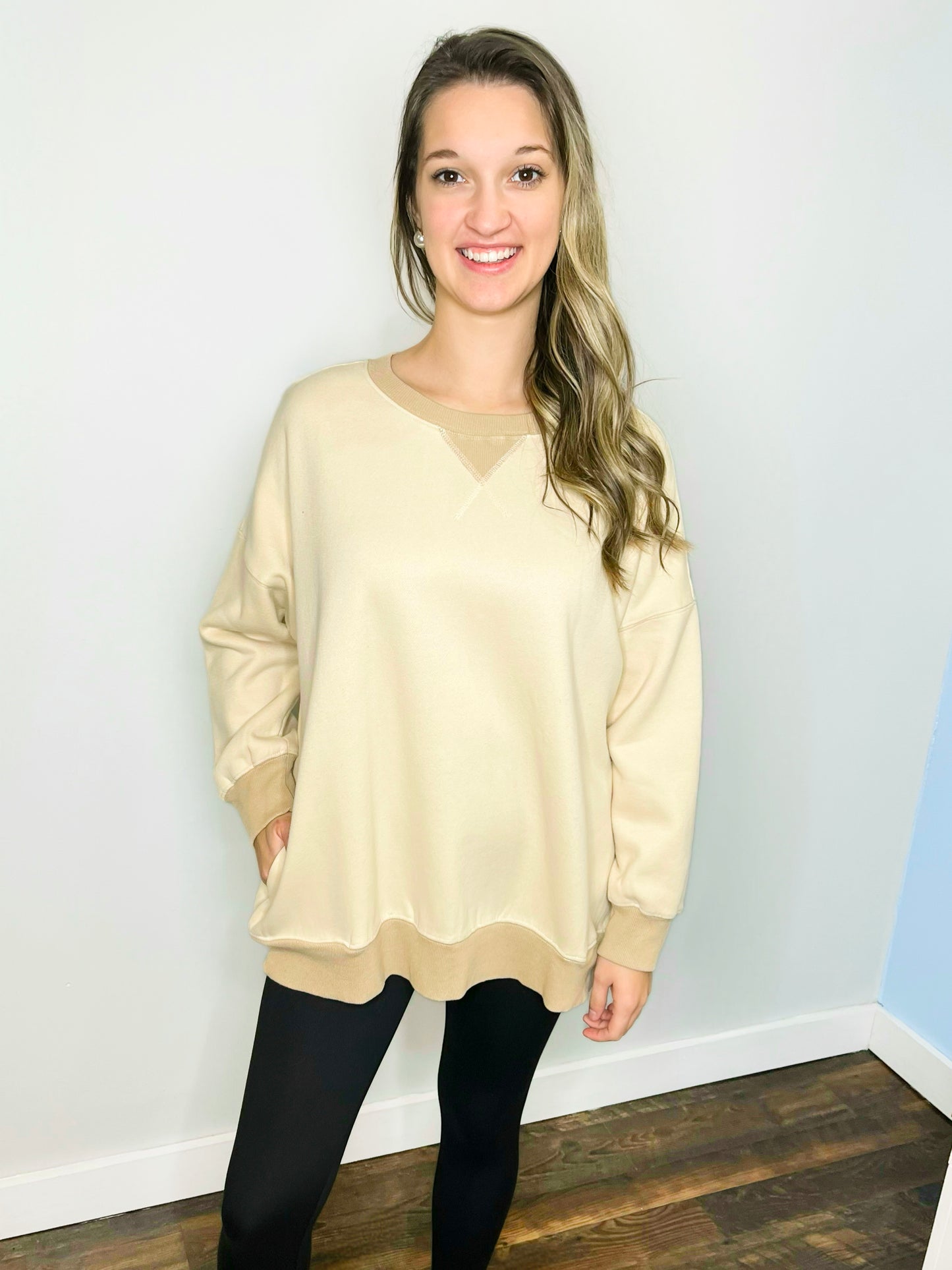 Zena Oversized Washed Sweatshirt