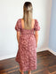 Rosemary Floral Jacquard Midi Dress | Dusty Mauve