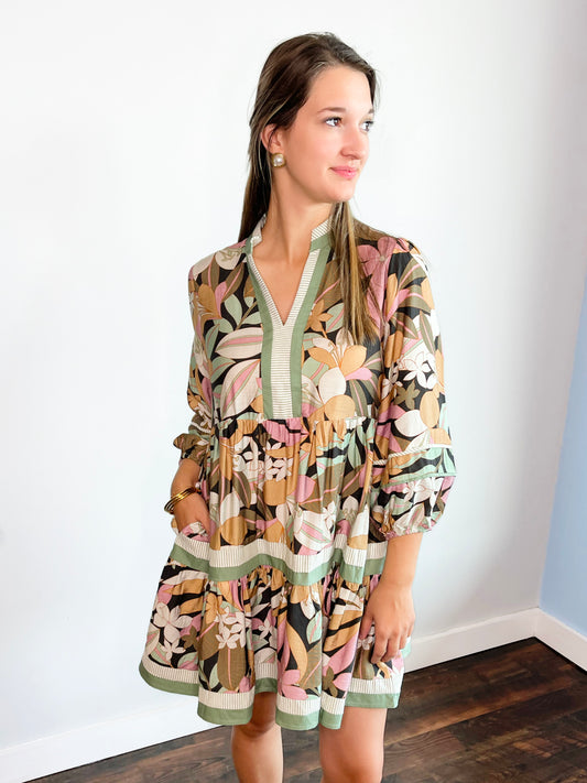 Irene Floral Tiered Dress