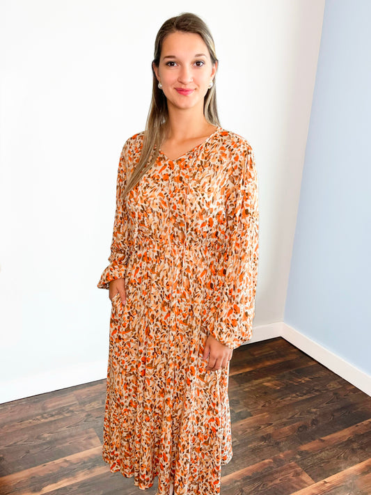 Wyatt Crinkle Midi Dress