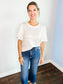 Constance Puff Sleeve Top | Ivory