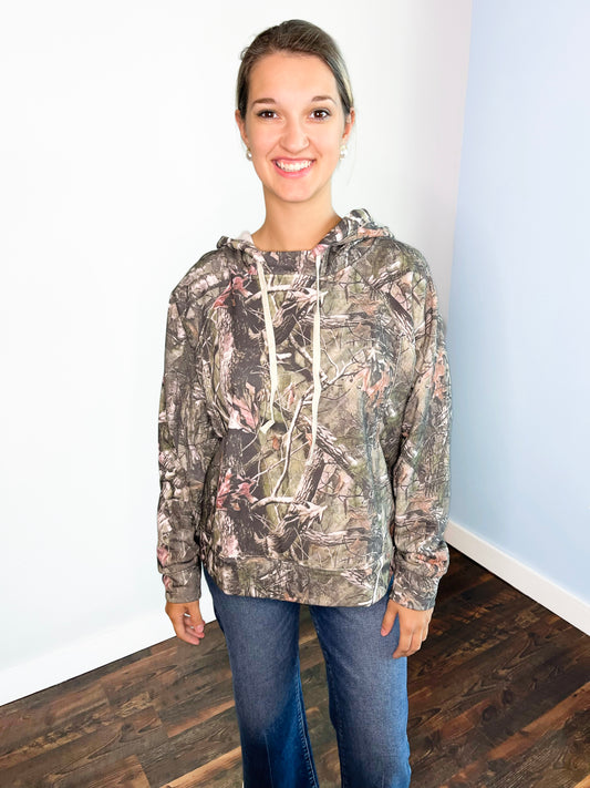 Virdie Printed Hoodie | Camo