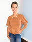 Celia Striped Puff Sleeve Top
