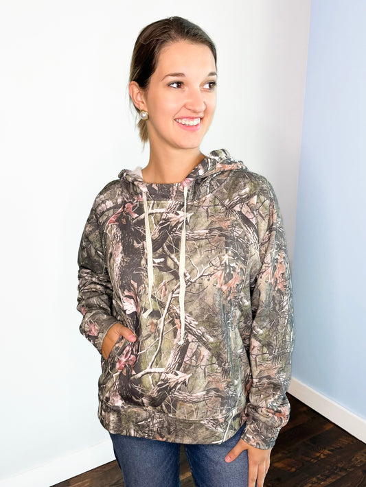 Virdie Printed Hoodie | Camo