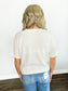 Georgie Ribbed Boxy Tee | Ivory