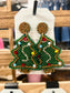 Beaded Christmas Earrings