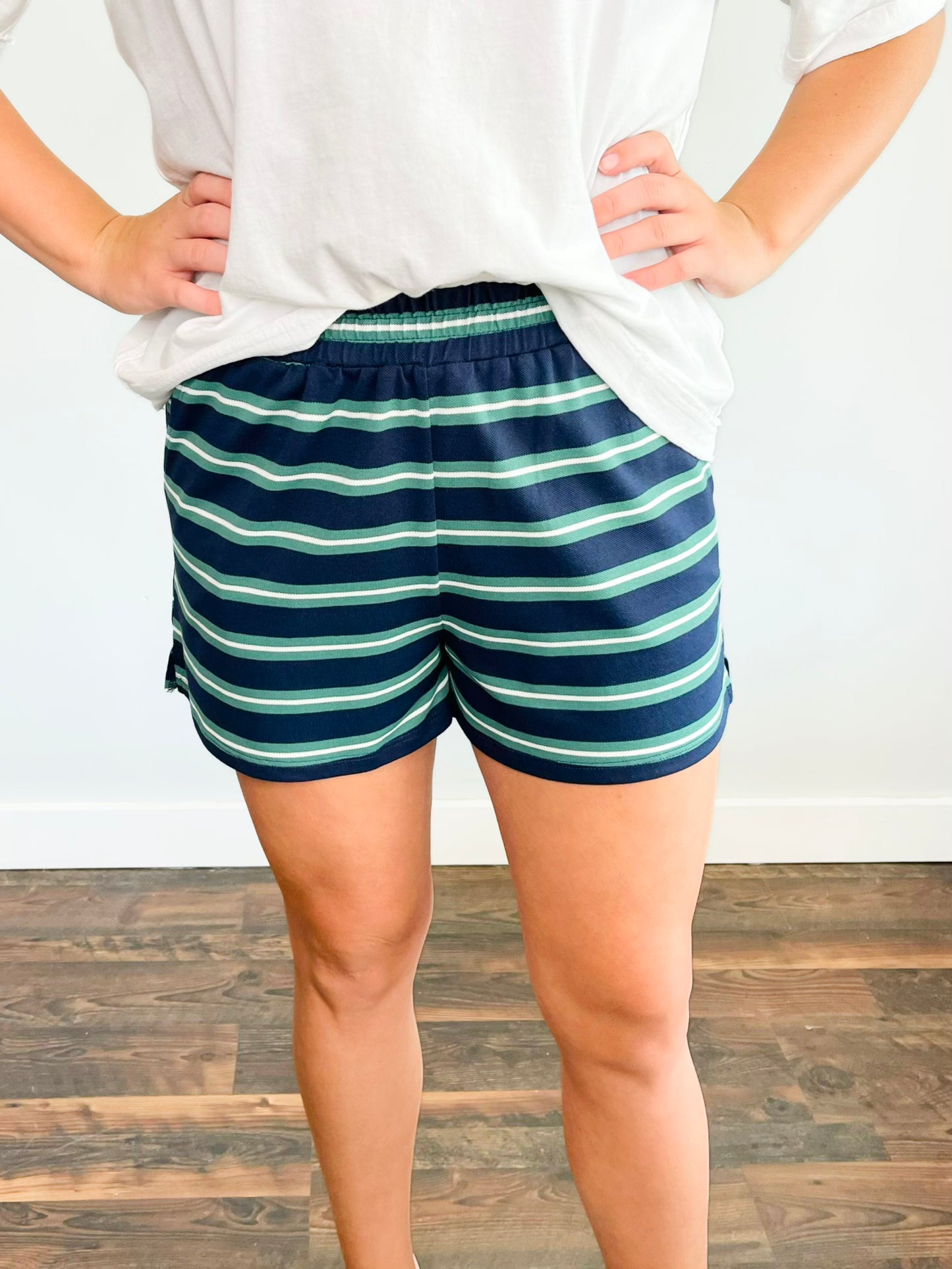 Sammie Striped Knit Shorts