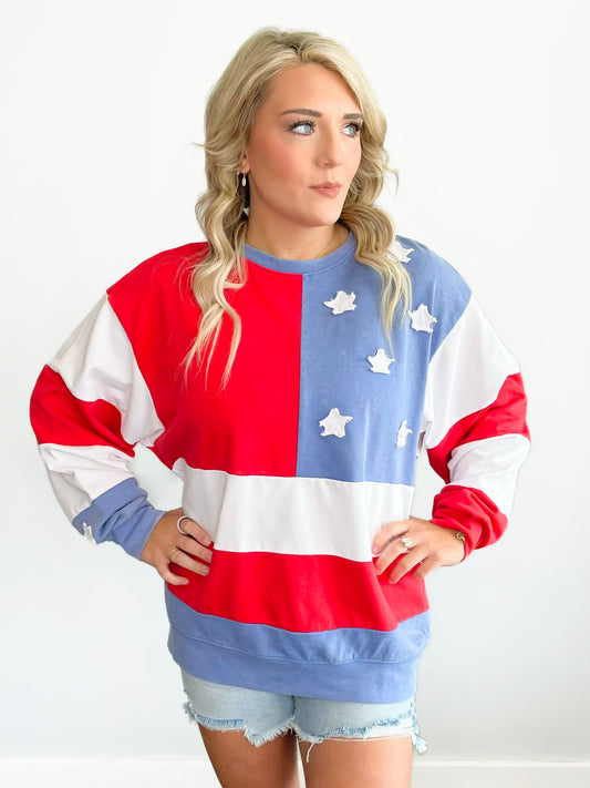 Franklin Americana Flag Sweatshirt