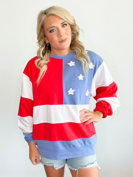 Franklin Americana Flag Sweatshirt