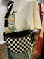 Wesley Checkered Sling Bag | Black