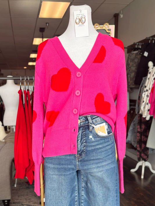 Scattered Heart Cardigan