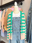 Madison Striped Loose Fit Cardigan