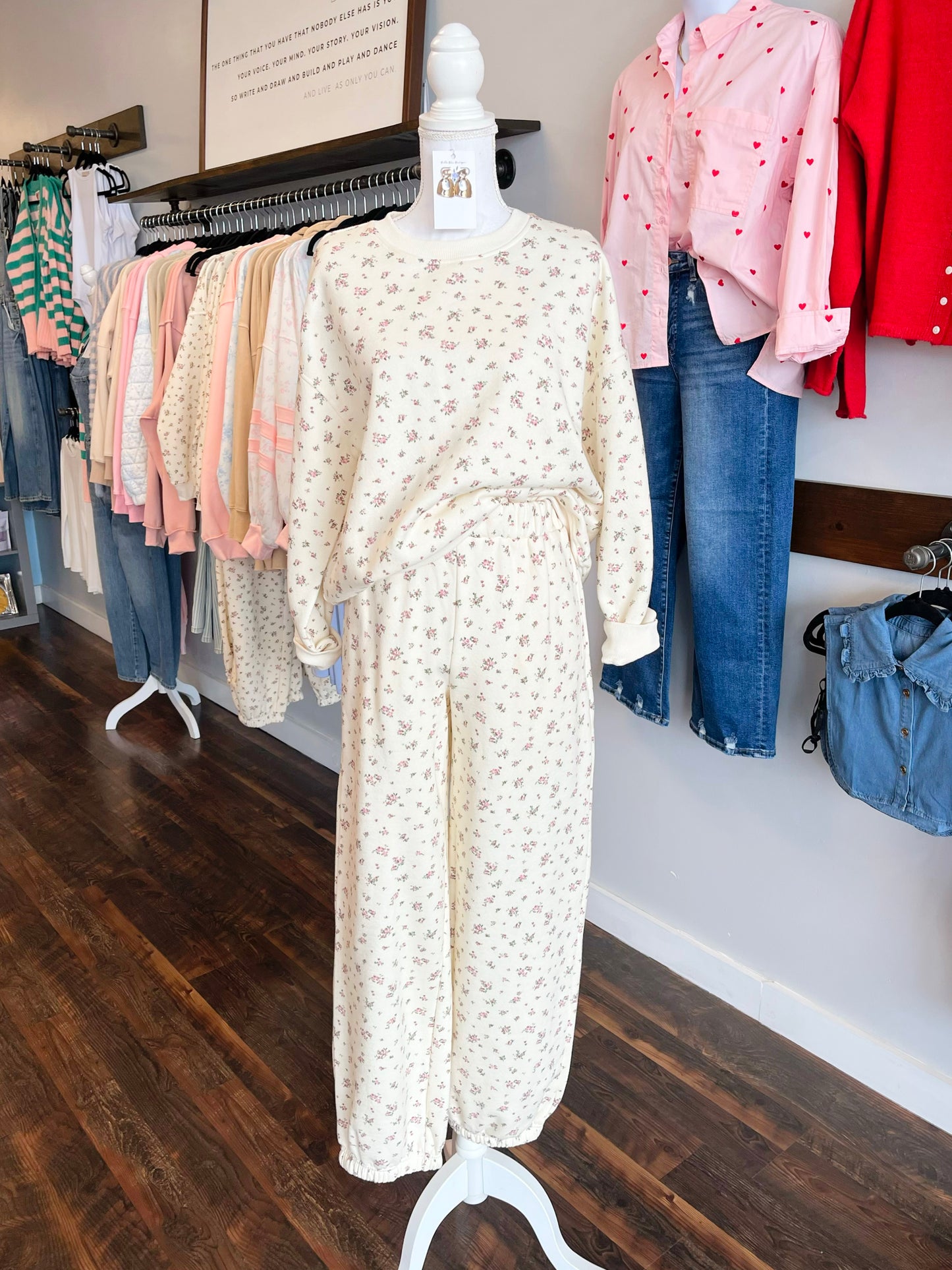 Millie Floral Sweatshirt & Jogger Set