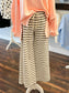 Megan Striped Lounge Pants | Light Grey