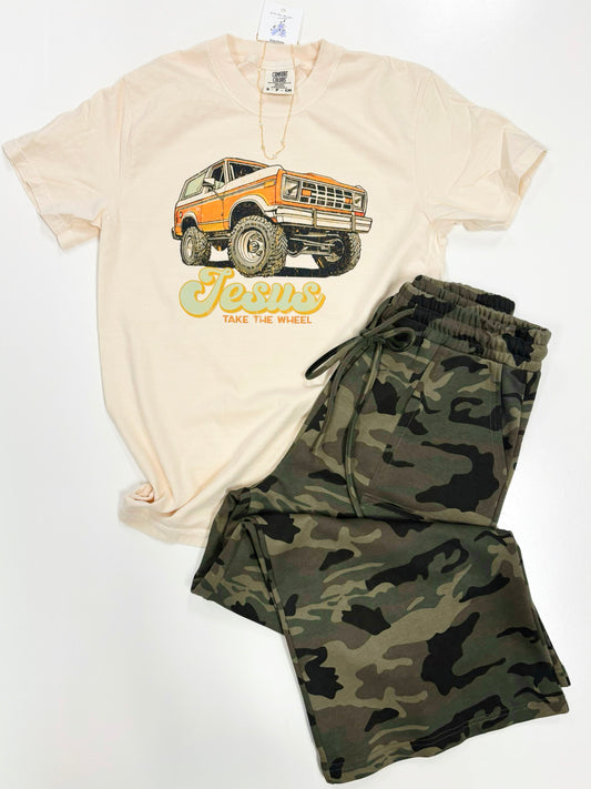 Jesus Take the Wheel Tee