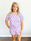 Pierce Polka Dot Short Set | Lavender/Green