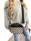 Andi Checkered Crossbody Camera Bag | Black