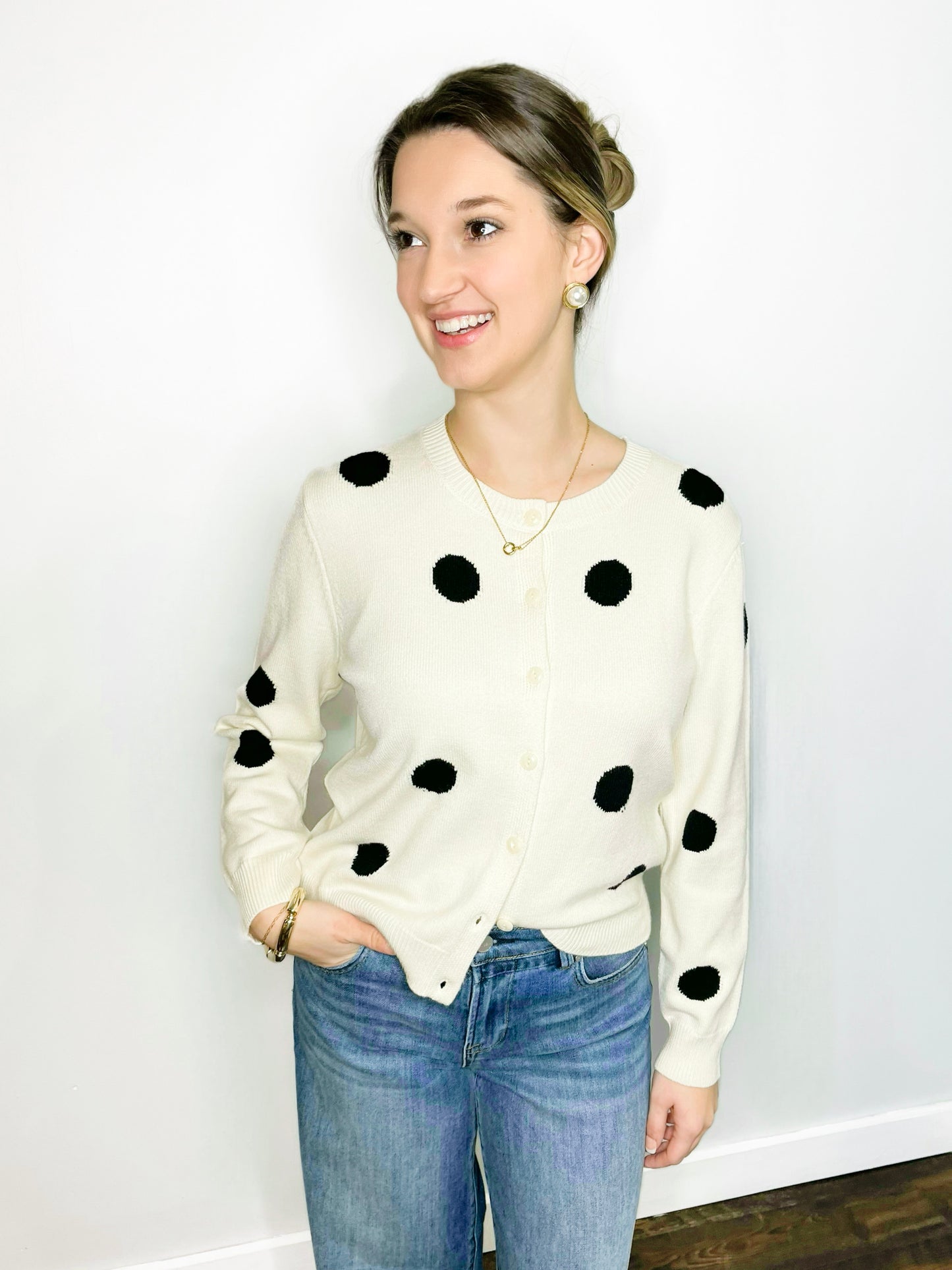 Bowman Polka Dot Cardigan