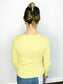 Katie Scalloped Neckline Sweater | Lemon