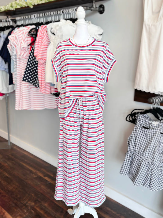 Kennedy Striped Pant Set