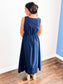 Tasha Bow Front Eyelet Hem Midi Dress