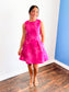 Vivienne Floral Jacquard Dress | Pink