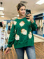 Sequin Santa Sweatshirt | Green