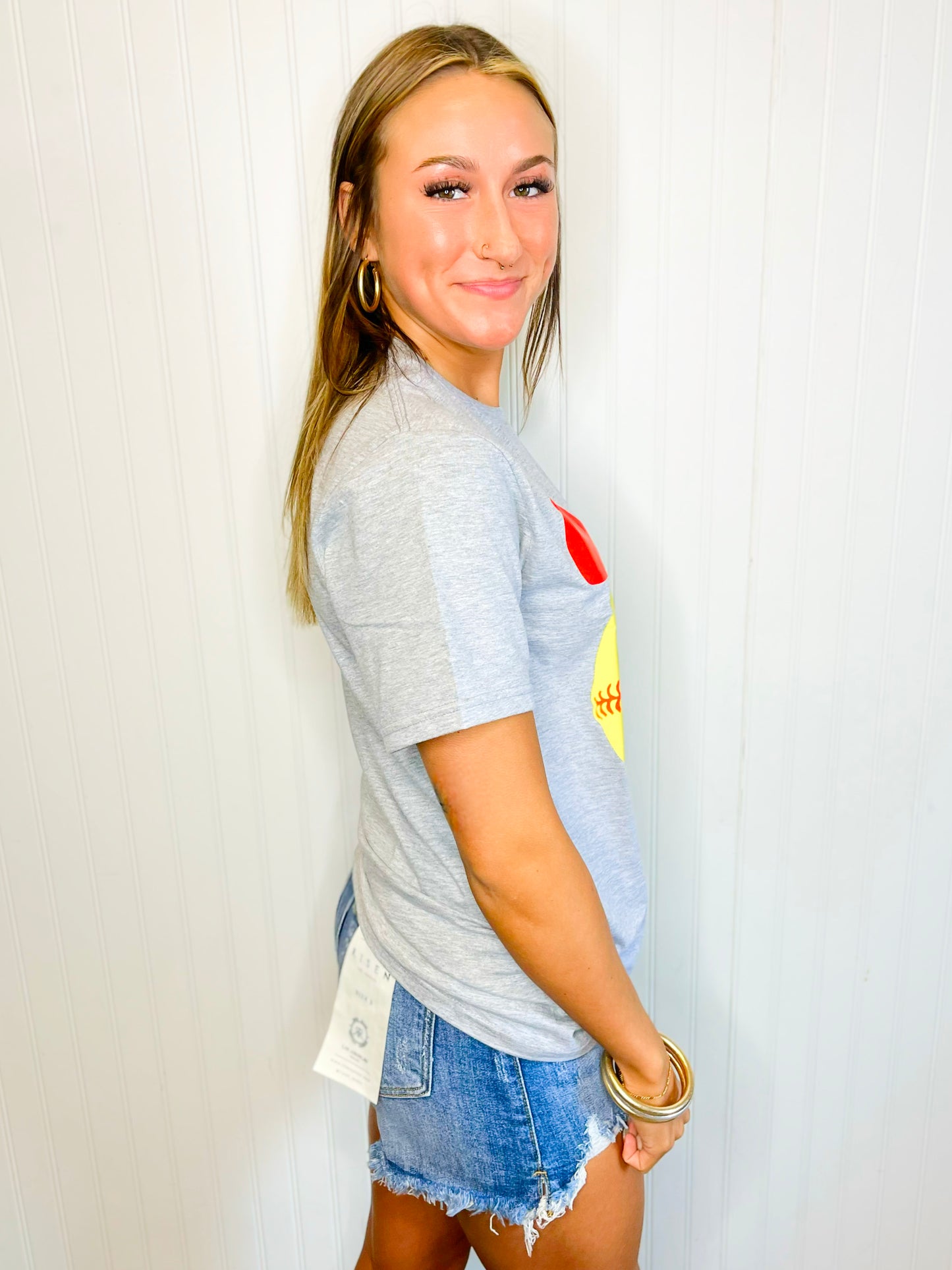 Corbin Softball Bow Tee