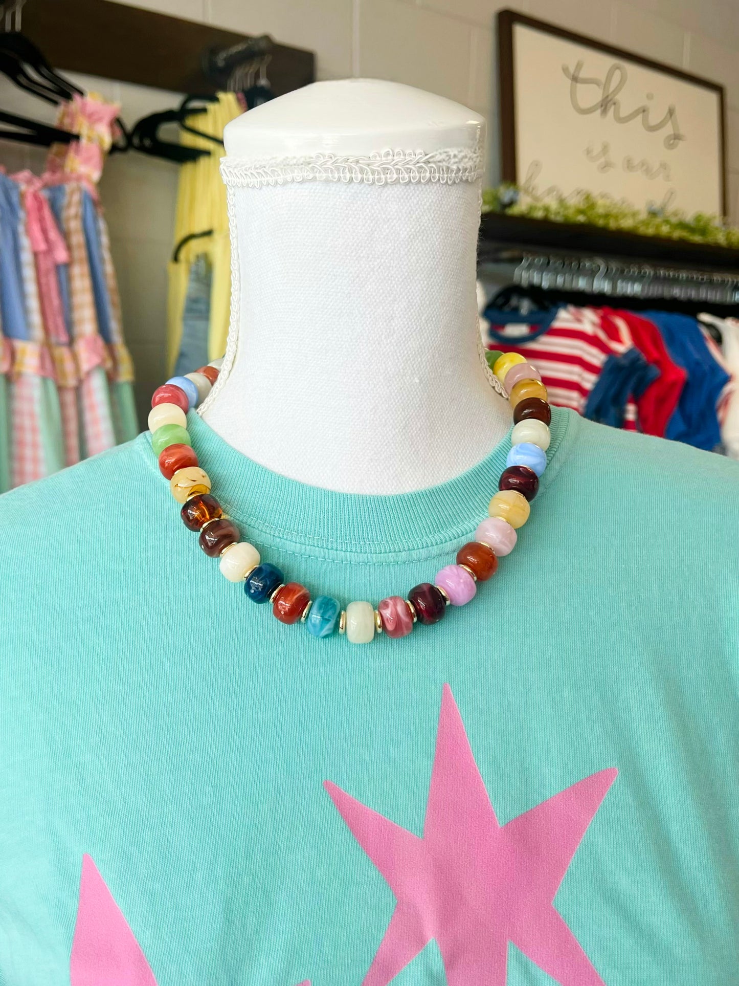 Oddi Colorful Beaded Necklace