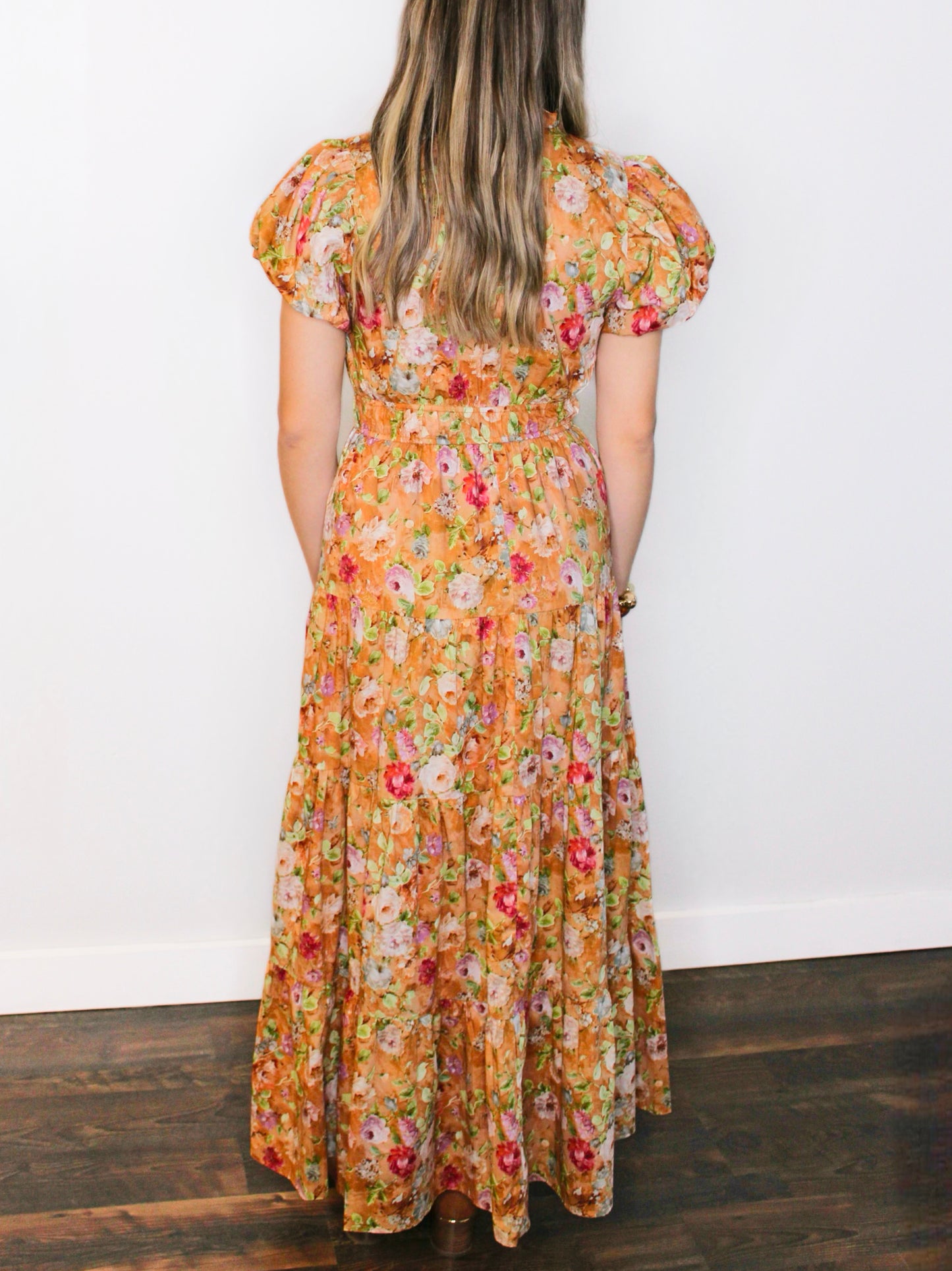 Judy Floral Print Midi Dress