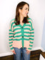 Madison Striped Loose Fit Cardigan