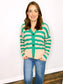 Madison Striped Loose Fit Cardigan