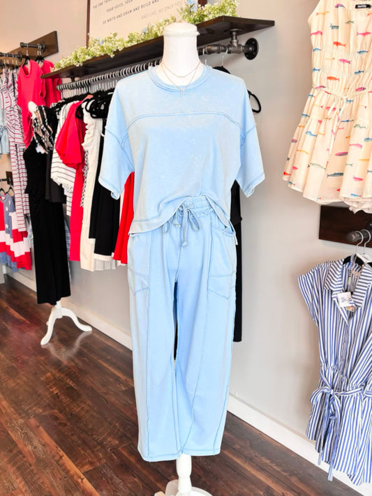 Sloan Relaxed Pant Set | Blue