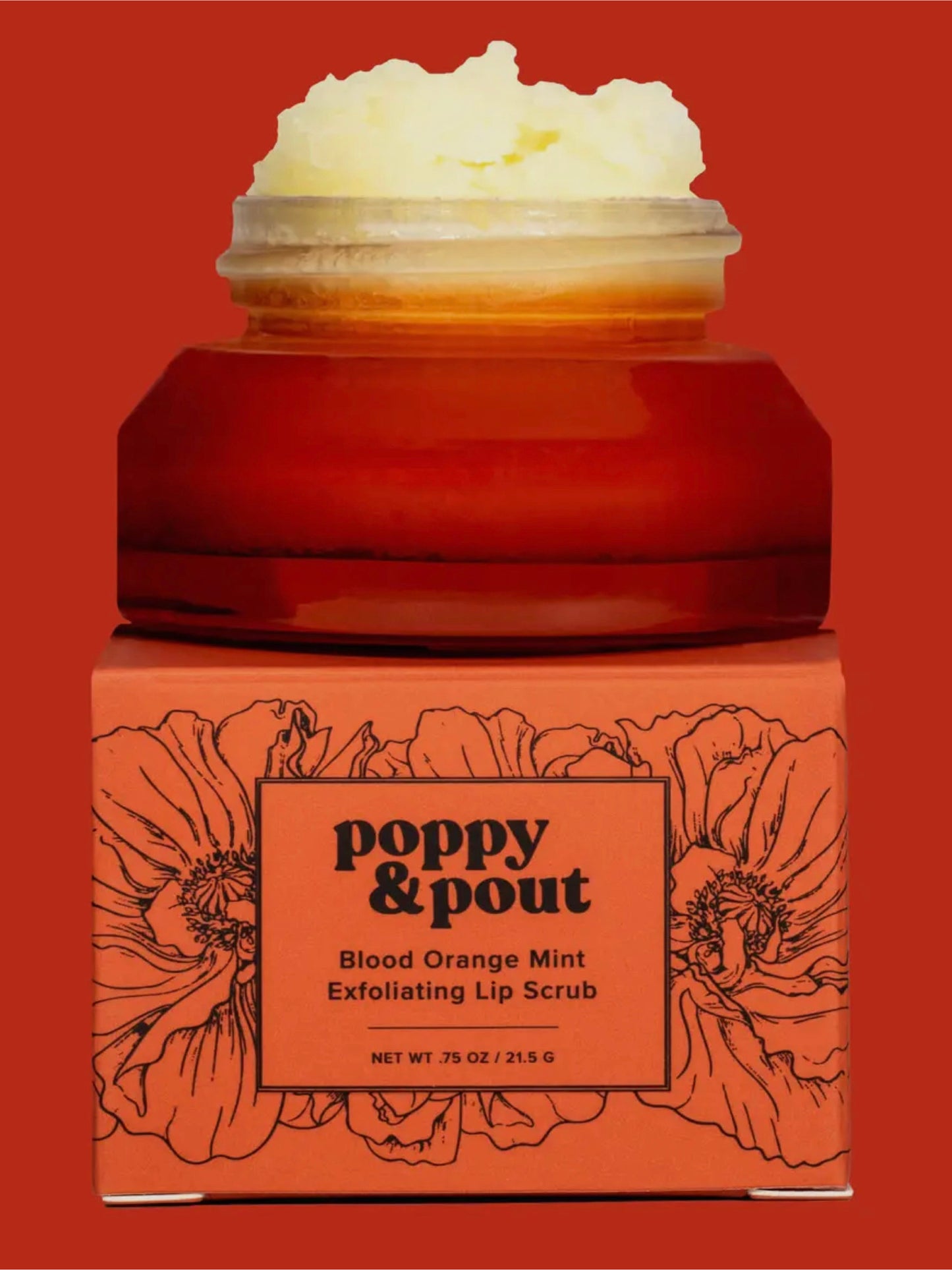 Poppy & Pout Lip Scrub | Blood Orange Mint