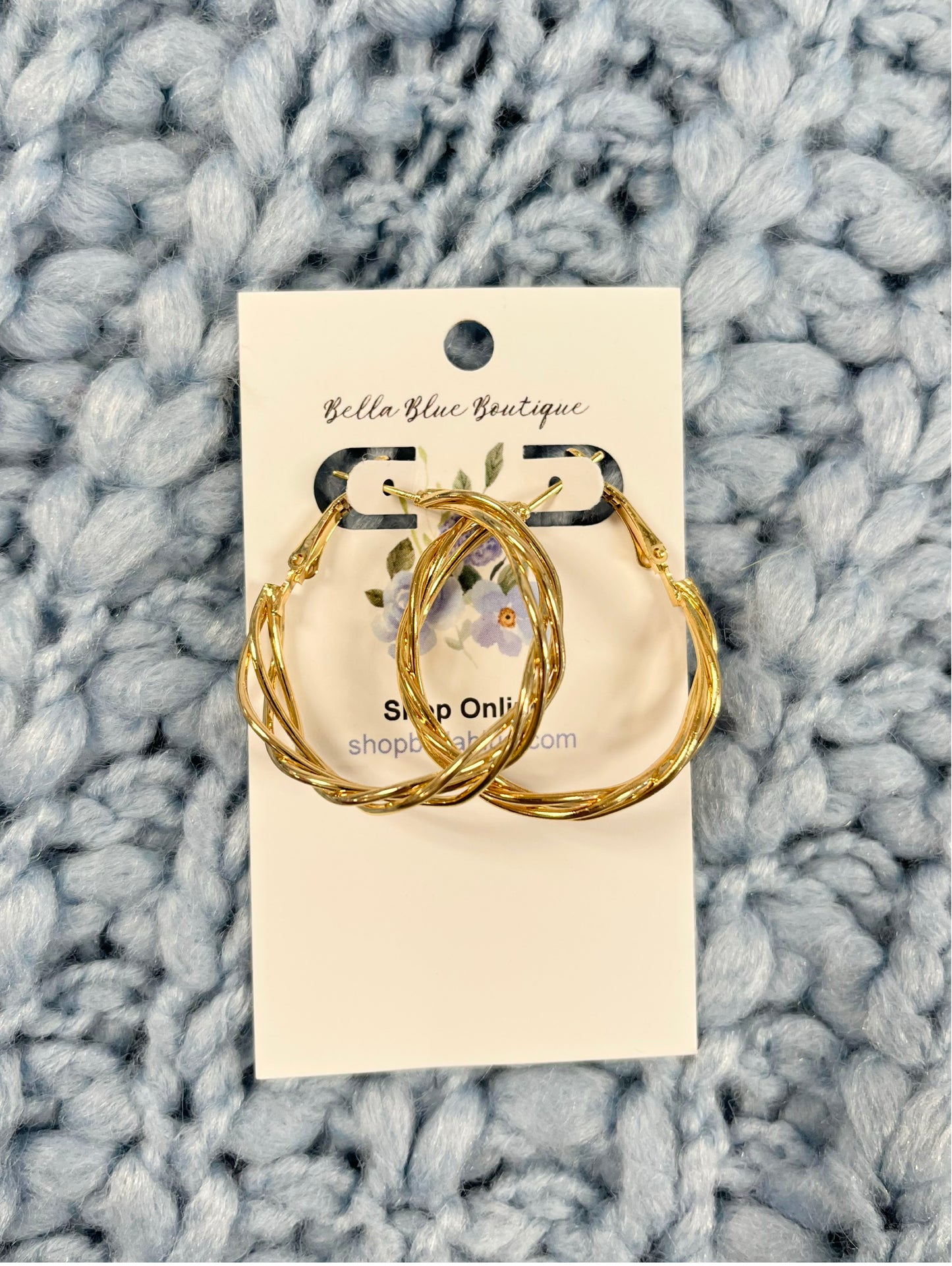 Morgan Twisted Hoop Earrings