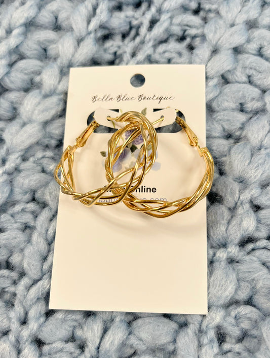Morgan Twisted Hoop Earrings