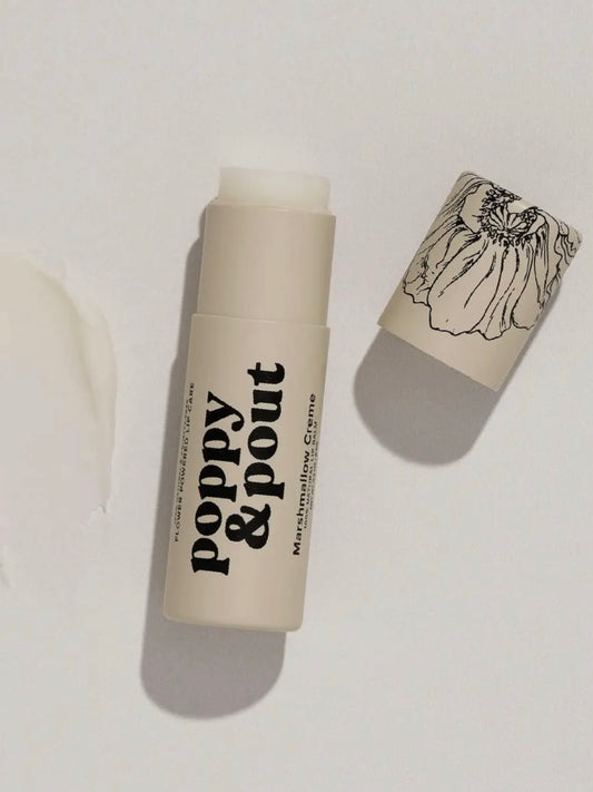 Poppy & Pout Lip Balm | Marshmallow Creme