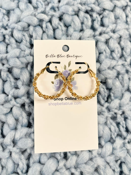 Mora Twisted Hoop Earrings