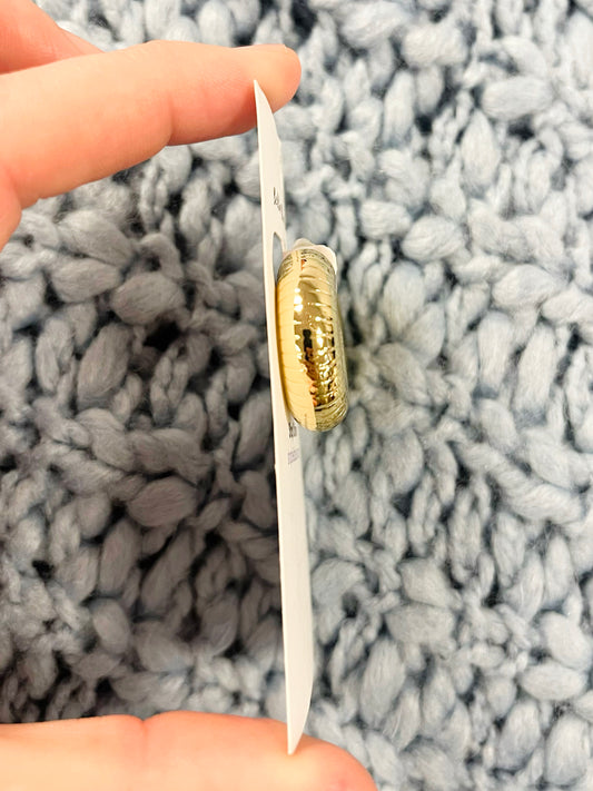 Lonnie Textured Hoop Earrings