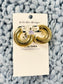 Lonnie Textured Hoop Earrings