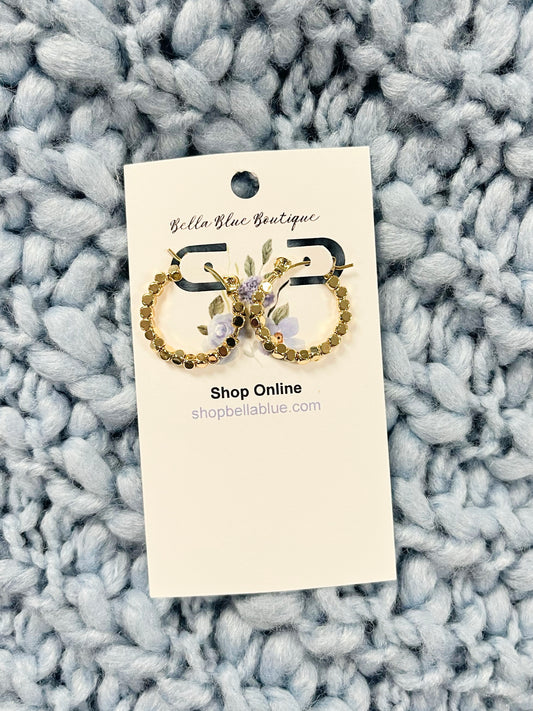 Matilda Beaded Hoop Earrings