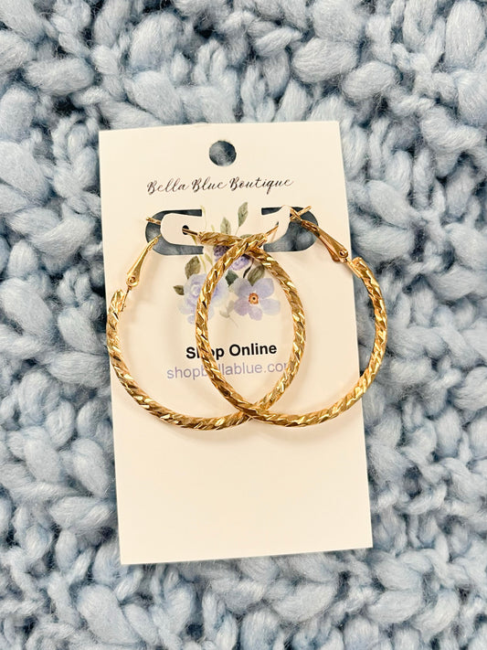 Richie Twisted Hoop Earrings