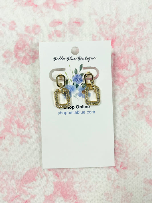 Wendy Rhinestone Drop Earrings